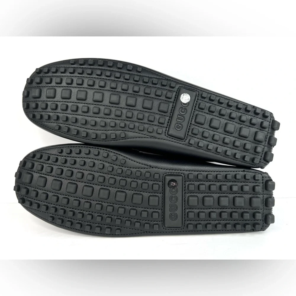 Gucci Love Parade GG Logo Resin Men Driver Loafers UK 13 - US 13.5 - EU 47